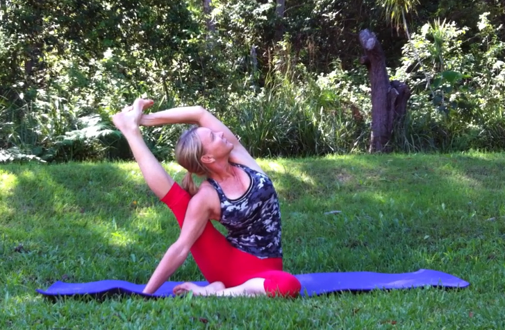 Compass Pose by Martine Ford of Spirit Yoga